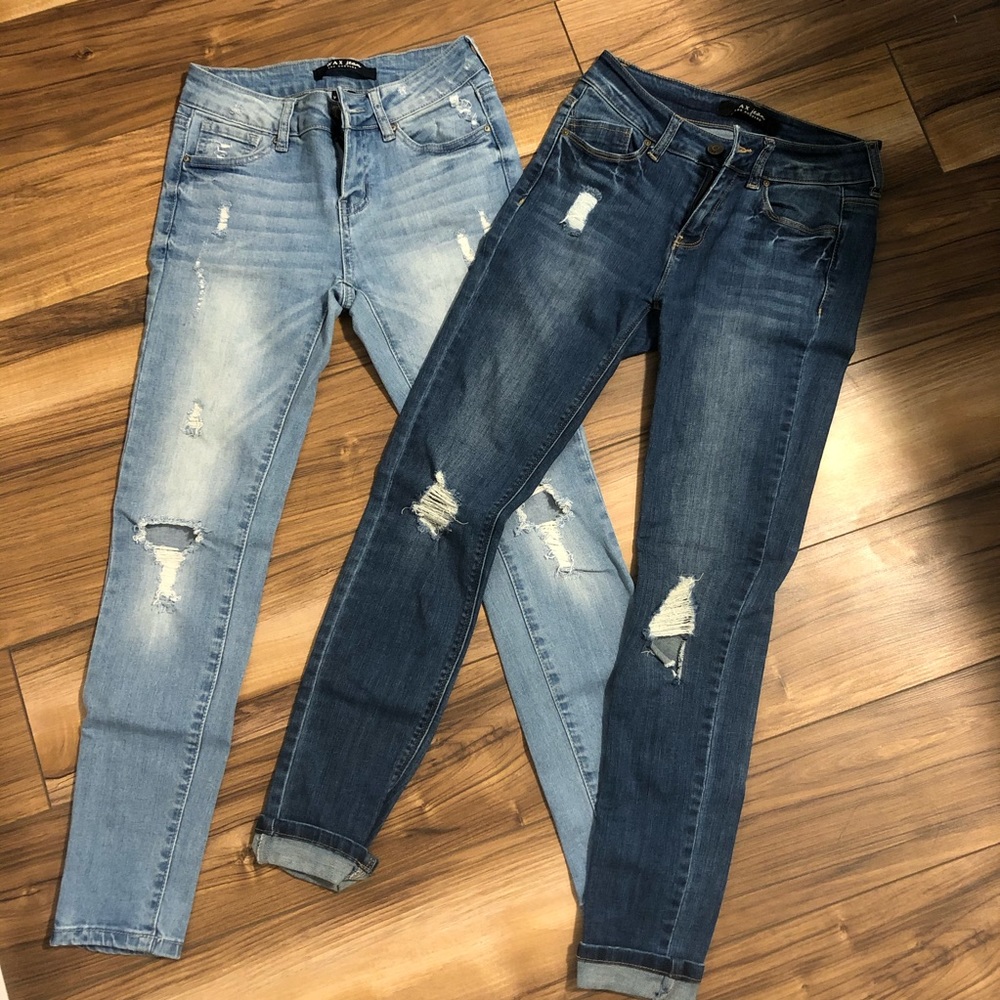 2x Denim Skinny Jeans